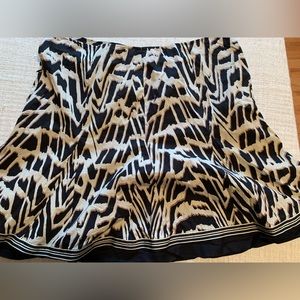 RB Collection A Line skirt in animal print
